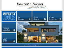Tablet Screenshot of kohler-nickel.de